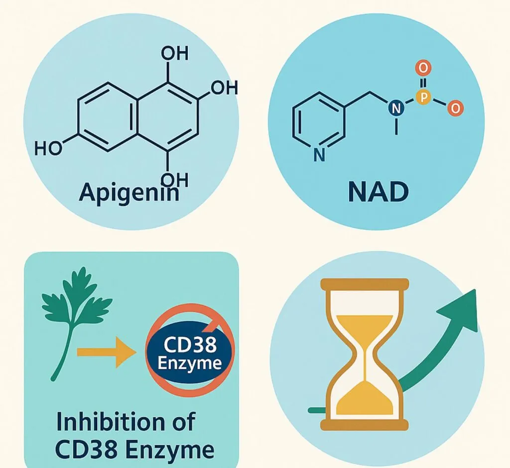Unlocking Longevity: How Apigenin Enhances NAD Levels and Slows Aging Naturally